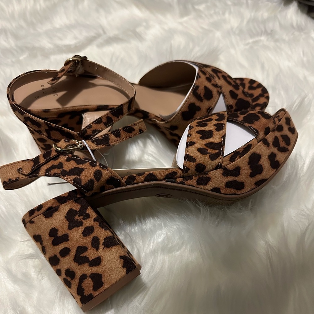 A New Day Cheetah Platform Heel Sandals
